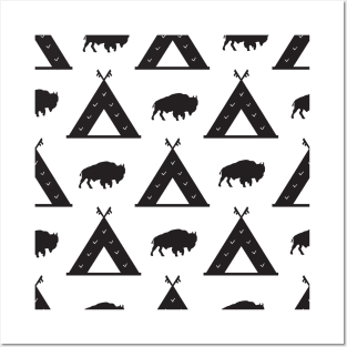 printmaking pattern black and white elements Posters and Art